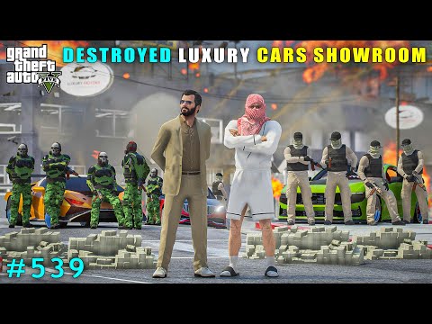 Michael Destroys Luxury Car Showroom For Richman | Gta V Gameplay