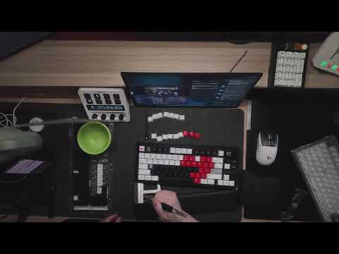 Testing new Low Profile Keycaps on my Wooting 80HE!