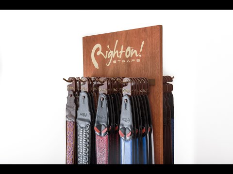 RightOn! Guitar straps Premium display. How to