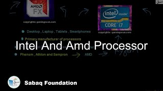 Intel and AMD Processor