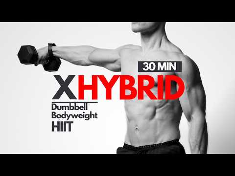 30 Minute HYBRID MAX Workout | Dumbbell + Bodyweight HIIT | Burn up to 500 calories