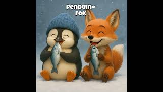 This penguin must have to save fox from deadly cold #ai  #CuteAnimals #AnimalRescue #animation#anime