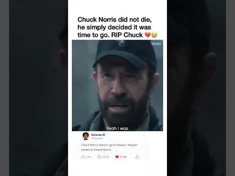 Chuck Norris Did Not Die, He Simply Decided It Was Time to Go – RIP Legend 🥋🕊️ #shorts #viral #fyp