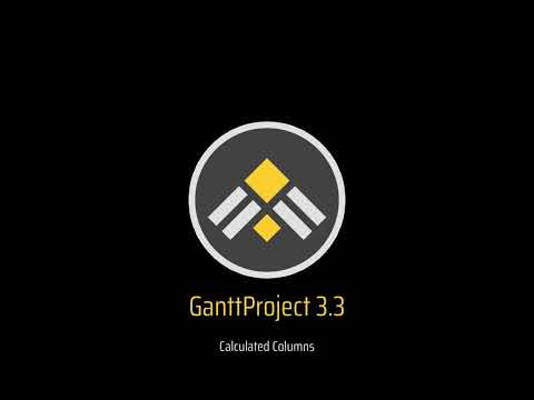 GanttProject 3.3: Calculated Columns [human voice]