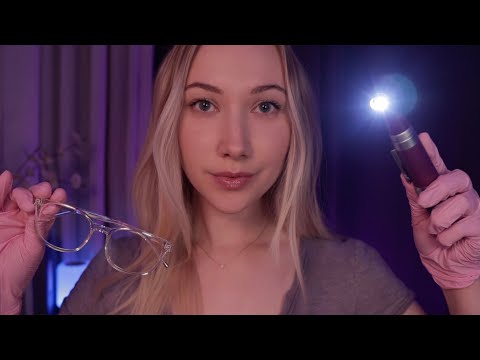 ASMR Sleepy Eye Exam NO Talking (silent instructions, light triggers, glove sounds) ☁️💤