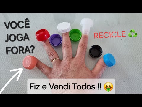 Faça Você Mesmo Decoração Construir e Reformar da Reciclagem de Tampas de Garrafas Pet