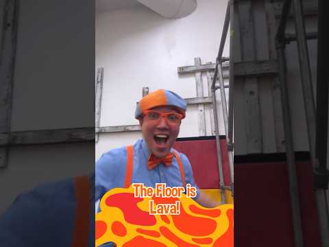 The ULTIMATE Indoor Gym Floor is Lava Challenge #blippi #shorts