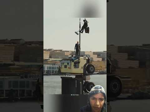 Epic Truck Stunt by Volvo😱 #automobile #facts #knowledge #viralshort #reaction#volvo#truck#amazing