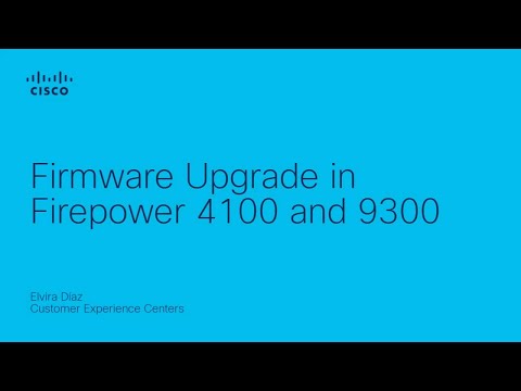 Firmware Upgrade in Firepower 4100 and 9300