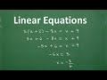 Understanding Linear Equations Concepts