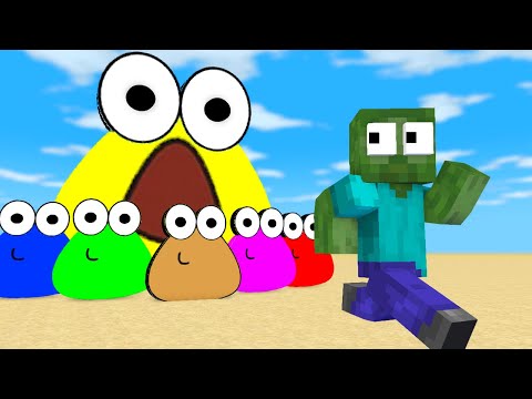 Monster School : Army of POU vs Monsters - Minecraft Animation