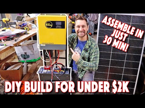 Extreme Budget  DIY Portable Solar Power Station! With 5000w Of Solar Input!