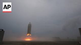 YouTube video thumbnail: Japan Space Agency's Reusable Rocket Lands Safely in First Test