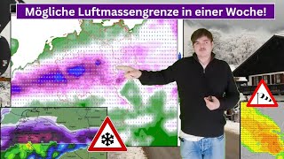 Kurz-Update: Mögliche Luftmassengrenze in knapp einer Woche? Wintereinbruch nach Silvester! Unsicher