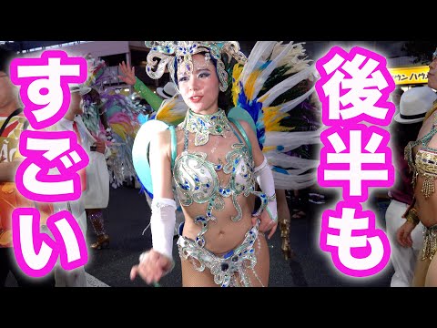虹色姫が魅せた!花小金井サンバ 2025♡ウニアン1回目の会場内からフィナーレまで! 女子大生のサンバ! ウニアン2025