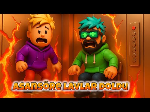 Asansöre Lavlar Doldu | Roblox Korku Asansörü 24
