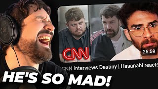Hasan CRASHES OUT At Destiny on CNN