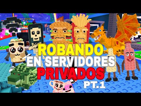 💀ROBANDO en SERVIDORES PUBLICOS Y PRIVADOS  de STEAL A BRAINROT - PARTE 1