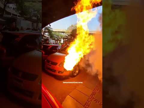 Kya bathe bai🔥 Suzuki Swift with Flame fire😱😱😱#swift #iamautomotivecrazer #karachi #showkiller