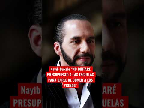Nayib Bukele contundente con los PR3S0S 😱 #shorts