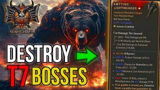 Diablo 4 EASY T7 BOSSES & PIT 110+ The Strongest Druid Build Season 12