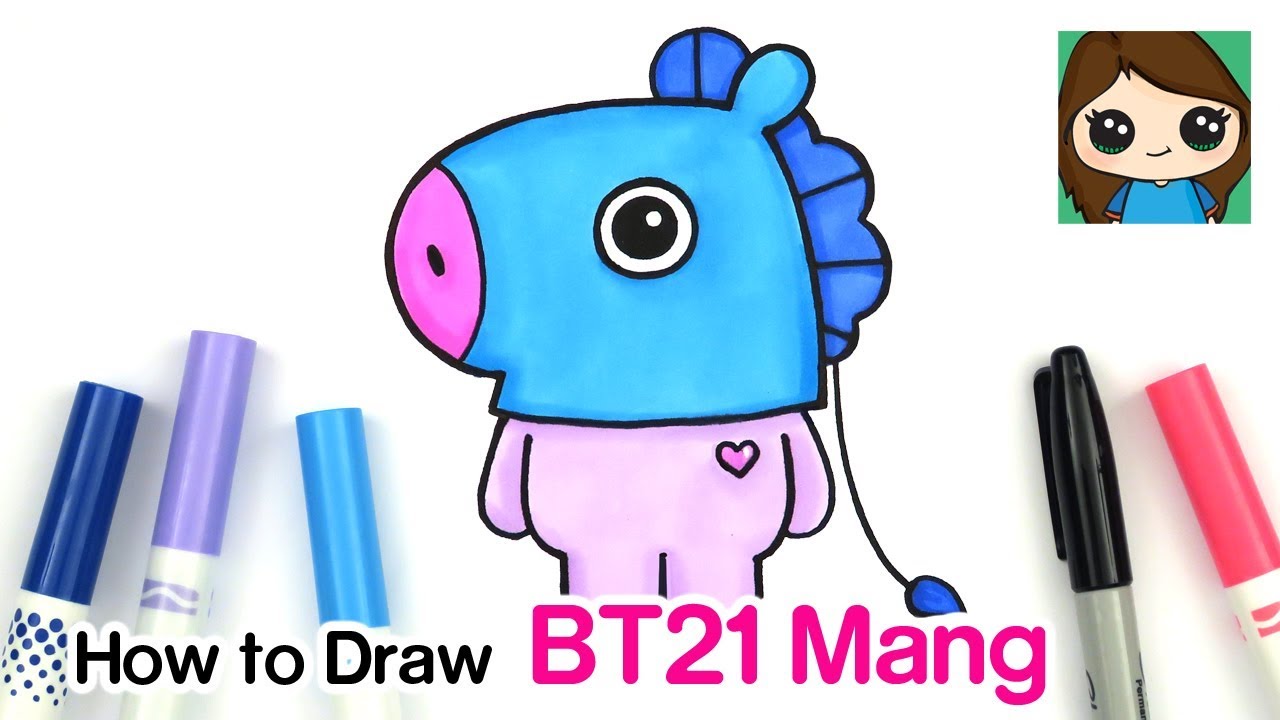 How to Draw Mang BT21 BTS J-Hope Persona