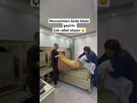 Nevresimleri birde böyle geçirin🫶