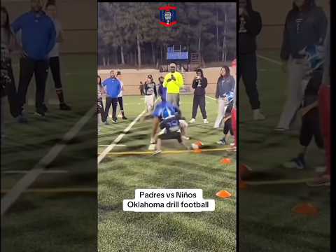 Dads vs Sons Football Oklahoma Drill 🏈🔥 #football