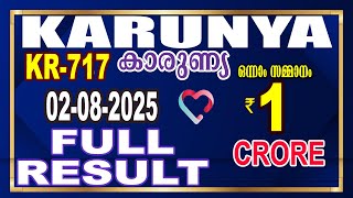 KERALA LOTTERY RESULT|RESULT HIGHLIGHTS|KARUNYA bhagyakuri KR717|Kerala LotteryResultToday|todaylive