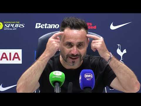 "I AM VERY DISAPPOINTED AND FRUSTRATED!" PRESS CONFERENCE: Roberto De Zerbi: Spurs 2-3 Aston Villa