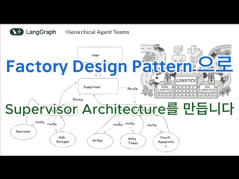 Hierarchical Agent Teams Architecture - Factory Design Pattern으로 쉽게 Supervisor Architecture 구현하기