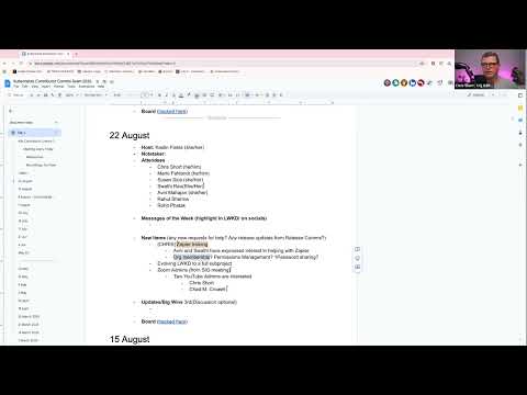 [SIG ContribEx] Weekly Contributor Comms Meeting for 2025-08-22T14:52:00Z.mp4