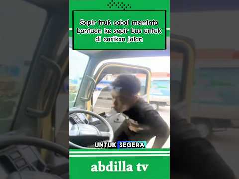 sopir truk cabai meminta bantuan ke sopir bus ⁉️ #shorts