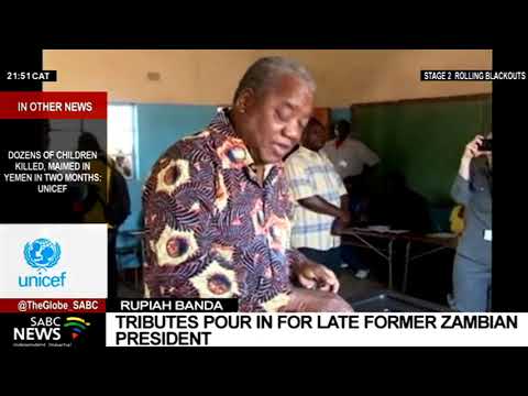 Tributes pour in for late former Zambian president