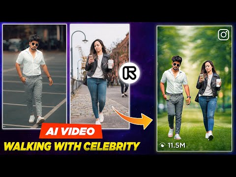 Trending Walking With Celebrity Video Editing | Runway Ai Walking Video Editing | Walking Video Ai