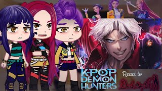Kpop Demon Hunters react Dante| DEVIL TRIGGER |(AniRap) |React Gacha Club