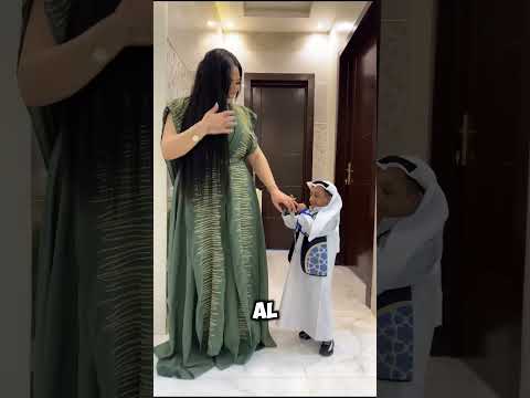 Small shaikh of Dubai Aziz al Asmar and his wife🤯 #short #small #shaikh #of #dubai #wife #facts