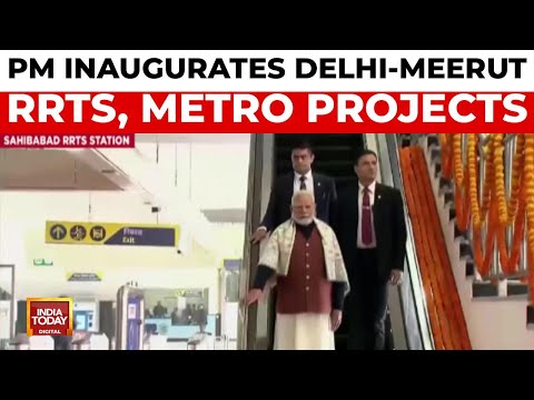 PM Modi Inaugurates Delhi-Meerut RRTS, Launches Metro Projects Worth ₹12,200 Crore