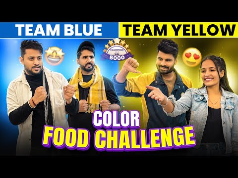 FOOD COLOUR CHALLENGE 🥇 | 5000 WIN PRISE 🤑 | RoMeO HoNeY