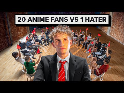 1 Anime Hater vs 20 Anime Fans