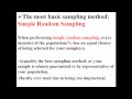 Exploring Sampling Methods in Statistics