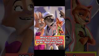 Which couple is sweeter，Nick and Judy or Mr. Wolf and Diana#Zootopia2#Disney#TheBadGuys2
