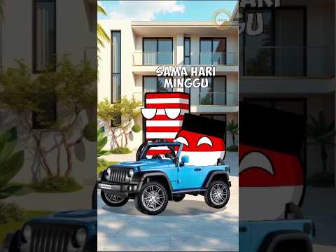Besok hari minggu.... 🤩 || #parody #countryball #lucu