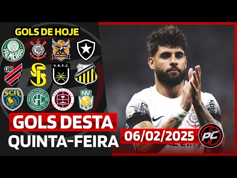 ⚽️ TODOS OS GOLS DESTA QUINTA 06/02/2025 GOLS DOS ESTADUAIS, GOLS DE HOJE, GOLS DO DIA (COMPLETO)