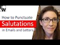 Punctuation in Salutations