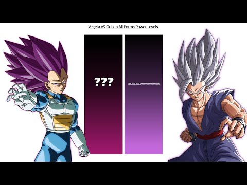 Vegeta VS Gohan All Forms Power Levels 2025 🔥