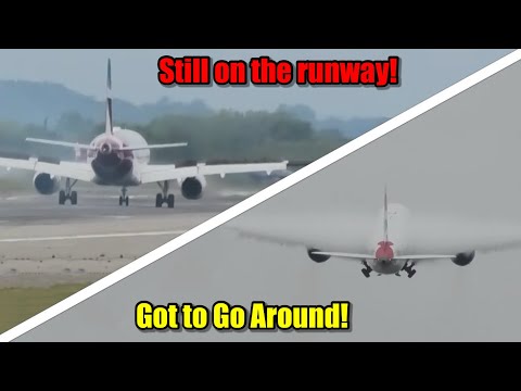 STILL ON THE RUNWAY - GO AROUND!