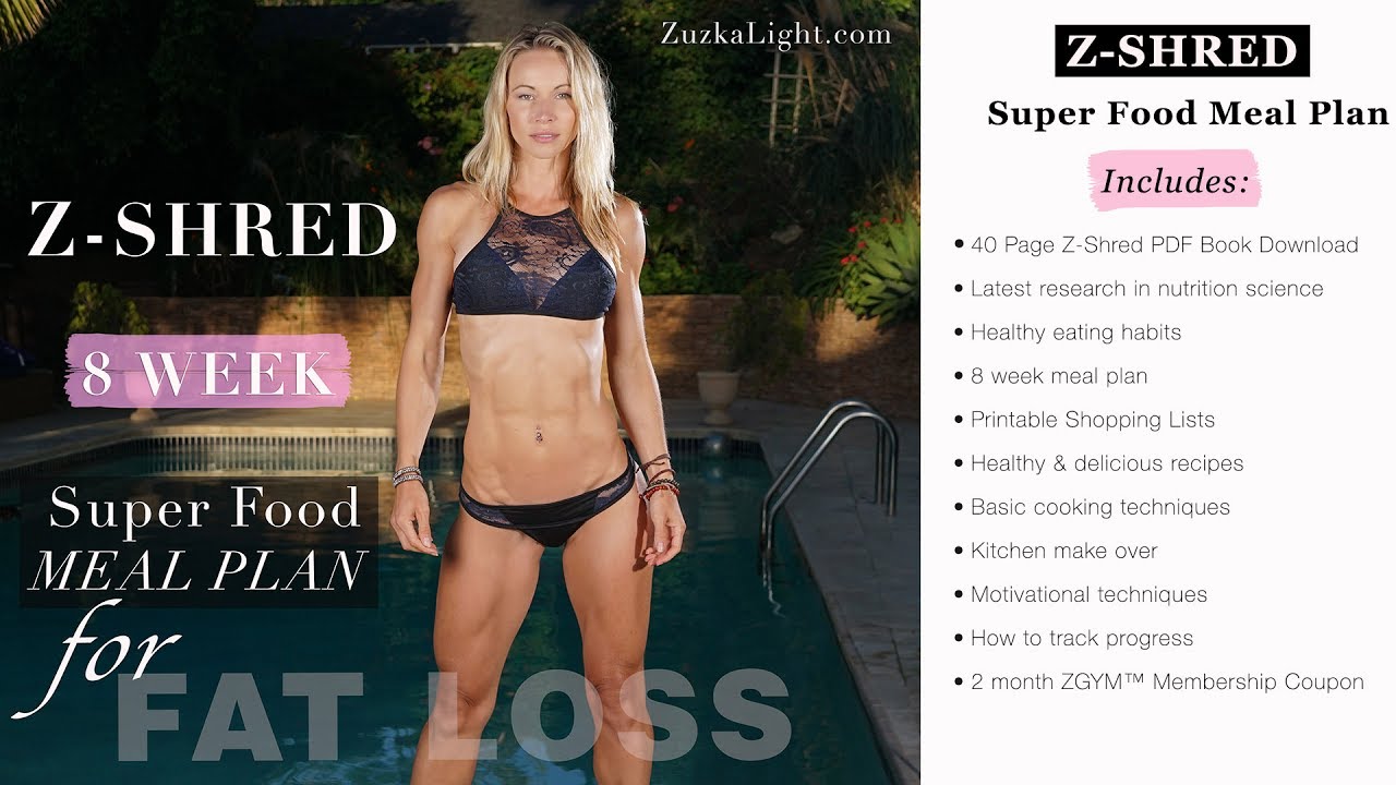 Z-SHRED FAT LOSS MEAL PLAN - Coffee Talk with Z Zuzka Light