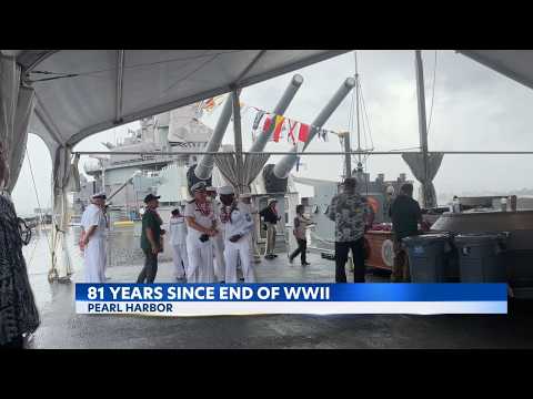 Battleship Missouri Memorial commemorates 81st anniversary of World War II's End
