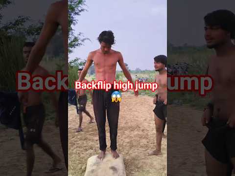 Backflip high jump 😱😱😱#shorts #stunt #video #backflip #khatarnak #explore #highjump #jayflipper001